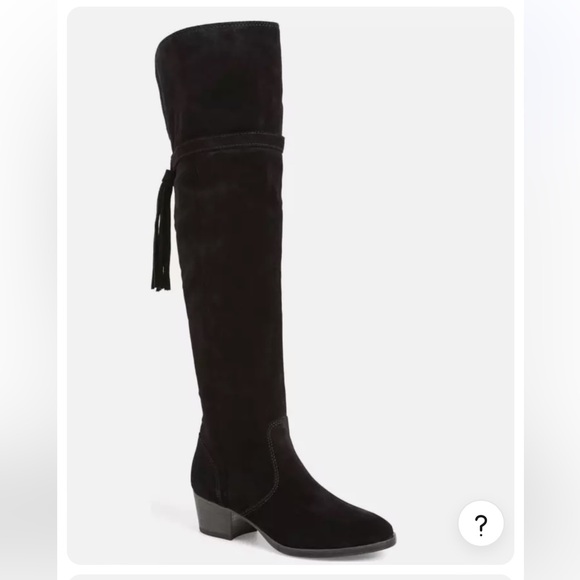 Gorgeous FRYE Clara Tassel Over Knee Women's Black Suede Boot - Picture 3 of 14